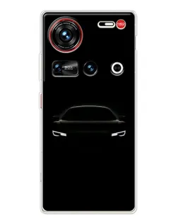 Чехол для ZTE Nubia Z70 Ultra с картинкой «Взгляд Audi в темноте»