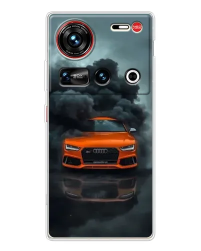 Чехол для ZTE Nubia Z70 Ultra с картинкой «Audi в облаках дыма» Чехол для ZTE Nubia Z70 Ultra с картинкой «Audi в облаках дыма»