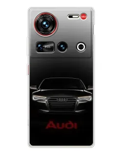 Чехол для ZTE Nubia Z70 Ultra с картинкой «Audi — градиентный контур»