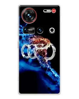 Чехол для ZTE Nubia Z70 Ultra с картинкой «Энергия лого Audi»
