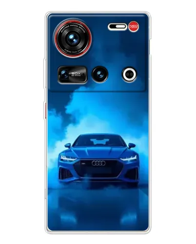 Чехол для ZTE Nubia Z70 Ultra с картинкой «Audi — голубая энергия» Чехол для ZTE Nubia Z70 Ultra с картинкой «Audi — голубая энергия»