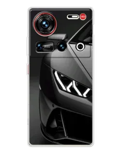 Чехол для ZTE Nubia Z70 Ultra с картинкой «Lamborghini фары детализация»