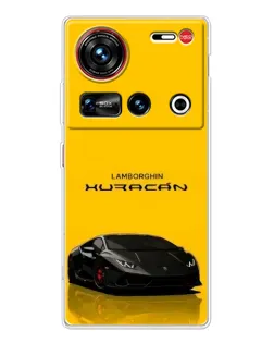 Чехол для ZTE Nubia Z70 Ultra с картинкой «Lamborghini Huracan черный»