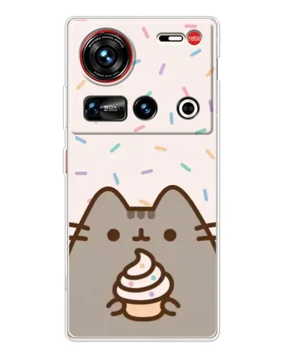 Чохол для ZTE Nubia Z70 Ultra з картинкою «Пушин з кексом» Чохол для ZTE Nubia Z70 Ultra з картинкою «Пушин з кексом»