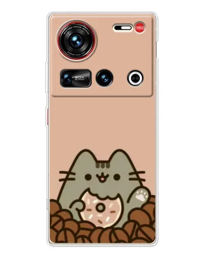 Чохол для ZTE Nubia Z70 Ultra з картинкою «Кавовий Пушин» Чохол для ZTE Nubia Z70 Ultra з картинкою «Кавовий Пушин»