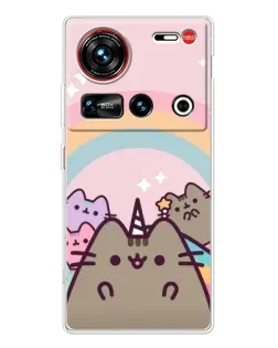 Чохол для ZTE Nubia Z70 Ultra з картинкою «Єдиноріг Pusheen»
