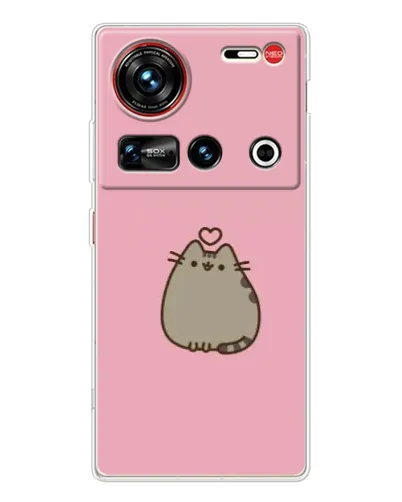Чохол для ZTE Nubia Z70 Ultra з картинкою «Pusheen серце» Чохол для ZTE Nubia Z70 Ultra з картинкою «Pusheen серце»