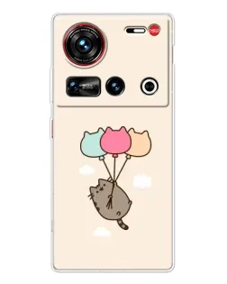 Чохол для ZTE Nubia Z70 Ultra з картинкою «Пушин на кульках»