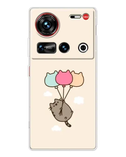Чохол для ZTE Nubia Z70 Ultra з картинкою «Пушин на кульках» Чохол для ZTE Nubia Z70 Ultra з картинкою «Пушин на кульках»