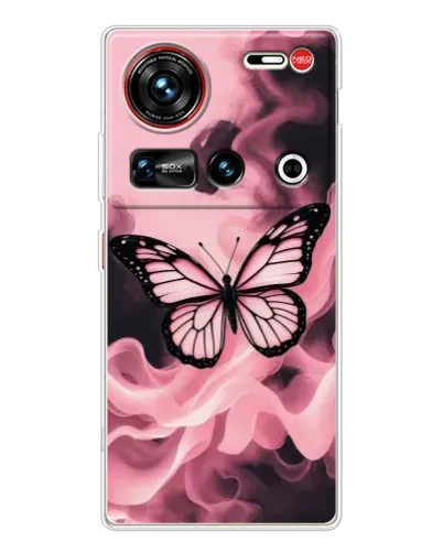 Чехол для ZTE Nubia Z70 Ultra с картинкой «Бабочка в дыму»