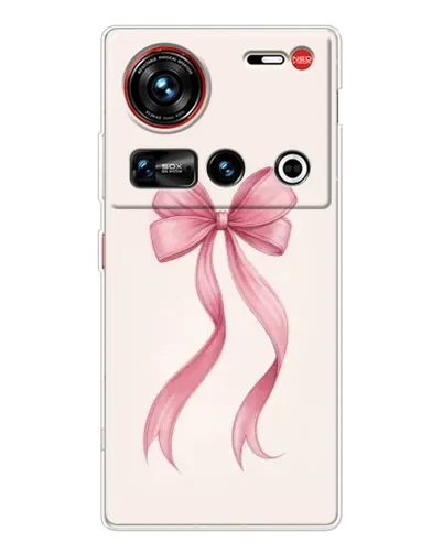 Чехол для ZTE Nubia Z70 Ultra с картинкой «Розовый бант»