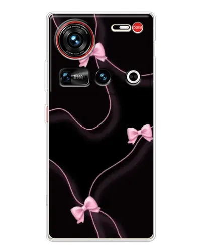 Чехол для ZTE Nubia Z70 Ultra с картинкой «Розовые ленты»