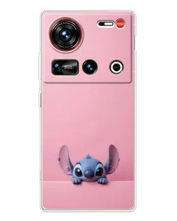 Чехол для ZTE Nubia Z70 Ultra с картинкой «Stitch выглядывает»