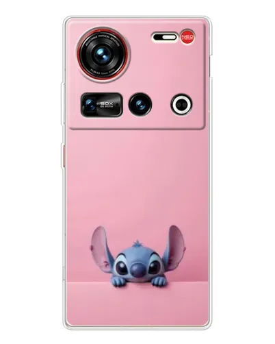 Чехол для ZTE Nubia Z70 Ultra с картинкой «Stitch выглядывает»