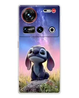 Чехол для ZTE Nubia Z70 Ultra с картинкой «Стич на рассвете»