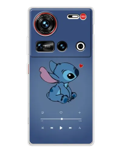 Чехол для ZTE Nubia Z70 Ultra с картинкой «Музыкальный Stitch»