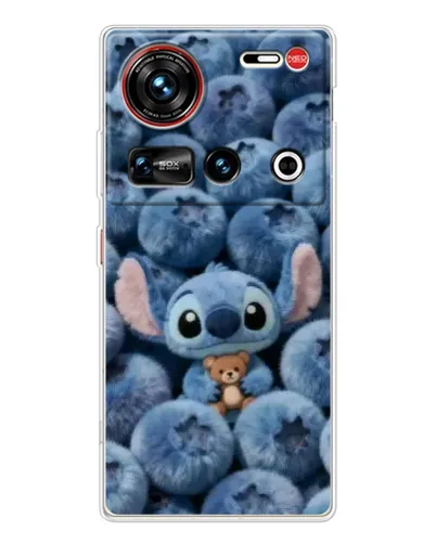 Чехол для ZTE Nubia Z70 Ultra с картинкой «Стич и голубика»