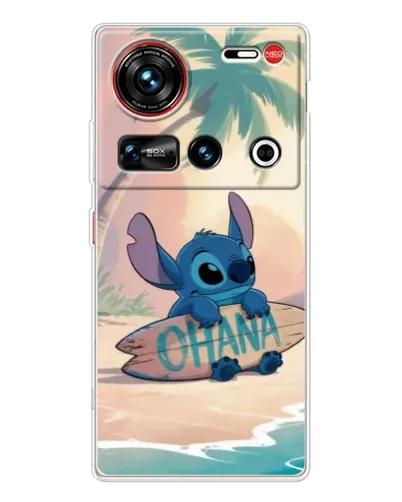 Чехол для ZTE Nubia Z70 Ultra с картинкой «Стич на серфе»