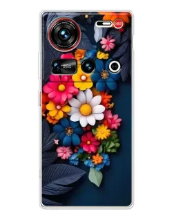 Чехол для ZTE Nubia Z70 Ultra с картинкой «Цветочная феерия»