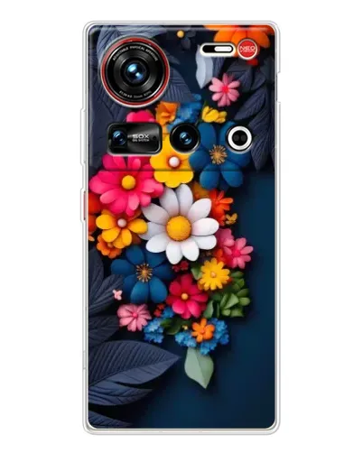 Чехол для ZTE Nubia Z70 Ultra с картинкой «Цветочная феерия»