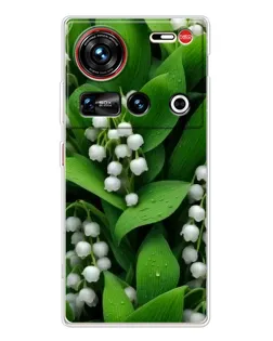 Чехол для ZTE Nubia Z70 Ultra с картинкой «Ландыши в зелени»