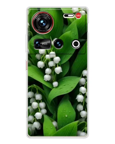 Чехол для ZTE Nubia Z70 Ultra с картинкой «Ландыши в зелени»