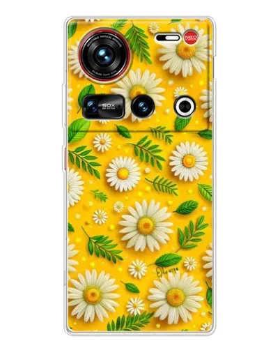 Чехол для ZTE Nubia Z70 Ultra с картинкой «Ромашковое солнце»