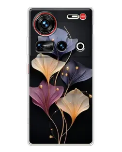 Чехол для ZTE Nubia Z70 Ultra с картинкой «Лиловые цветы грации»