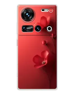 Чехол для ZTE Nubia Z70 Ultra с картинкой «Маковые соцветия»
