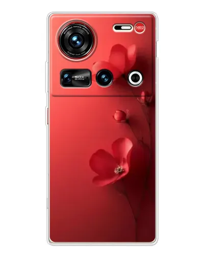 Чехол для ZTE Nubia Z70 Ultra с картинкой «Маковые соцветия»