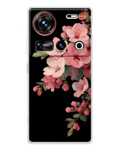 Чехол для ZTE Nubia Z70 Ultra с картинкой «Розовая ветка сакуры»