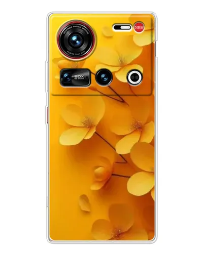 Чехол для ZTE Nubia Z70 Ultra с картинкой «Золотые лепестки»