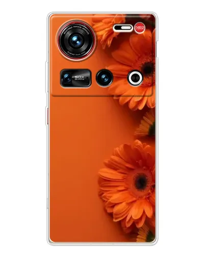 Чехол для ZTE Nubia Z70 Ultra с картинкой «Оранжевые герберы»
