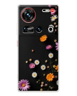Чехол для ZTE Nubia Z70 Ultra с картинкой «Цветочная композиция»