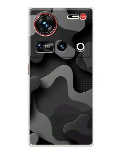 Чехол для ZTE Nubia Z70 Ultra с картинкой «Темный абстрактный камуфляж»