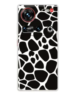 Чехол для ZTE Nubia Z70 Ultra с картинкой «Черно-белый жираф»