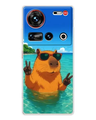 Чехол для ZTE Nubia Z70 Ultra с картинкой «Морская капибара»