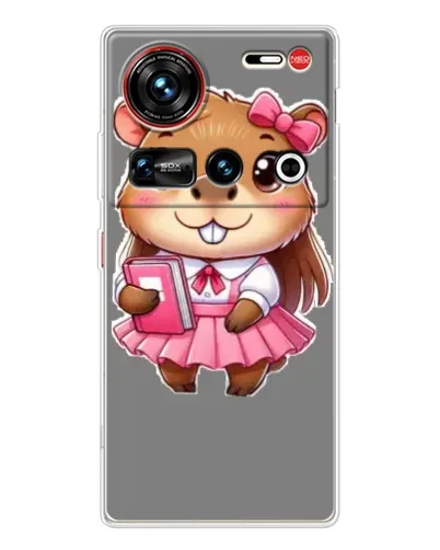 Чехол для ZTE Nubia Z70 Ultra с картинкой «Девочка капибара»