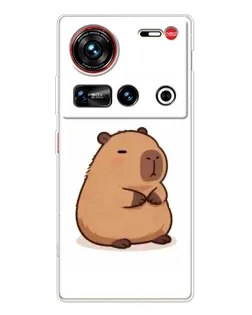 Чохол для ZTE Nubia Z70 Ultra з картинкою «Товстенька капібара»