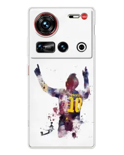 Чехол для ZTE Nubia Z70 Ultra с картинкой «Акварельный Месси Барселона» Чехол для ZTE Nubia Z70 Ultra с картинкой «Акварельный Месси Барселона»