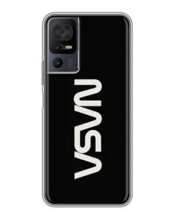 Чохол для ZTE nubia Z80 Ultra з картинкою «NASA — вертикальний логотип»
