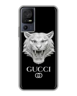 Чехол для ZTE nubia Z80 Ultra с картинкой «Gucci — серебряный лев»
