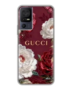 Чехол для ZTE nubia Z80 Ultra с картинкой «Gucci — бордовые розы»