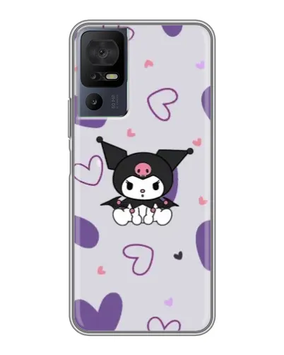 Чехол для ZTE nubia Z80 Ultra с картинкой «Kuromi и лавандовые сердца» Чехол для ZTE nubia Z80 Ultra с картинкой «Kuromi и лавандовые сердца»