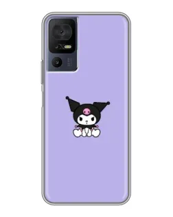 Чехол для ZTE nubia Z80 Ultra с картинкой «Kuromi — фиолетовый минимализм»