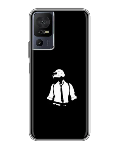 Чехол для ZTE nubia Z80 Ultra с картинкой «PUBG — белый шлем»