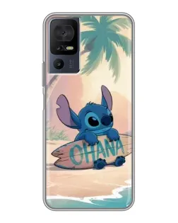 Чехол для ZTE nubia Z80 Ultra с картинкой «Стич на серфе»