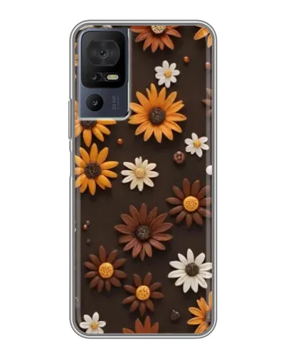 Чохол для ZTE nubia Z80 Ultra з картинкою «Візерунок з маленьких соняшників» Чохол для ZTE nubia Z80 Ultra з картинкою «Візерунок з маленьких соняшників»