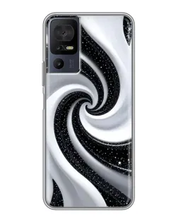 Чехол для ZTE nubia Z80 Ultra с картинкой «Черно-белая спираль» Чехол для ZTE nubia Z80 Ultra с картинкой «Черно-белая спираль»