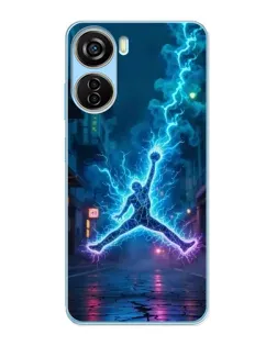Чехол для ZTE V40 Design с картинкой «Jordan Gold Jumpman»